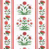 Poppy Stripes Wallpaper - Red