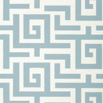 Pattern of interlocking shapes in light blue and white