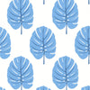 Monstera Wallpaper Sample - Blue