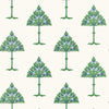May Tree Wallpaper - Blue and Green
