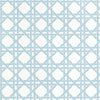 Canary Trellis Wallpaper Sample - Light Blue