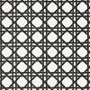 Canary Trellis Wallpaper Sample - Black