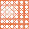 Canary Trellis Wallpaper Sample - Coral