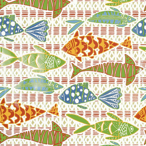 Batik Fish Wallpaper