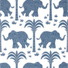 Elephant Wallpaper - Navy