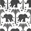 Elephant Wallpaper - Black