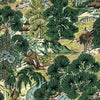 Pagoda Trees Wallpaper - Brown and Green