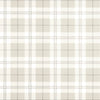 Douglas Plaid Wallpaper Sample - Light Beige