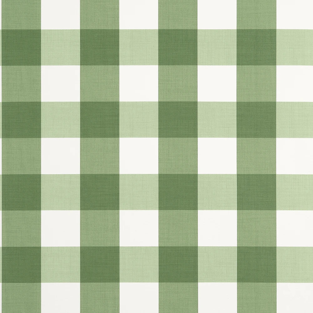 Green and white gingham checkered wallpaper pattern 
