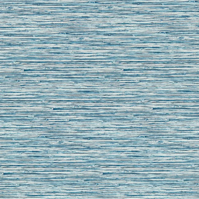 Textured blue wallpaper with horizontal lines