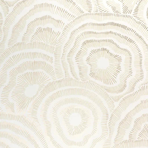 Patterned paper with concentric circle design on a white background