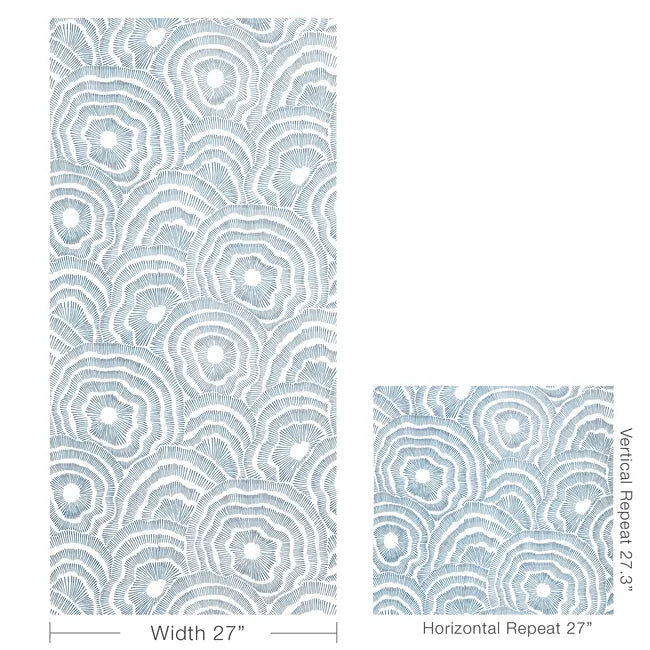 Patterned design with geometric shapes and measurements on a white background