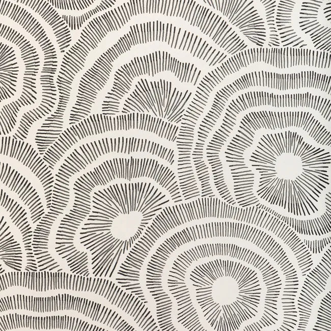 Pattern of concentric circles with a white background
