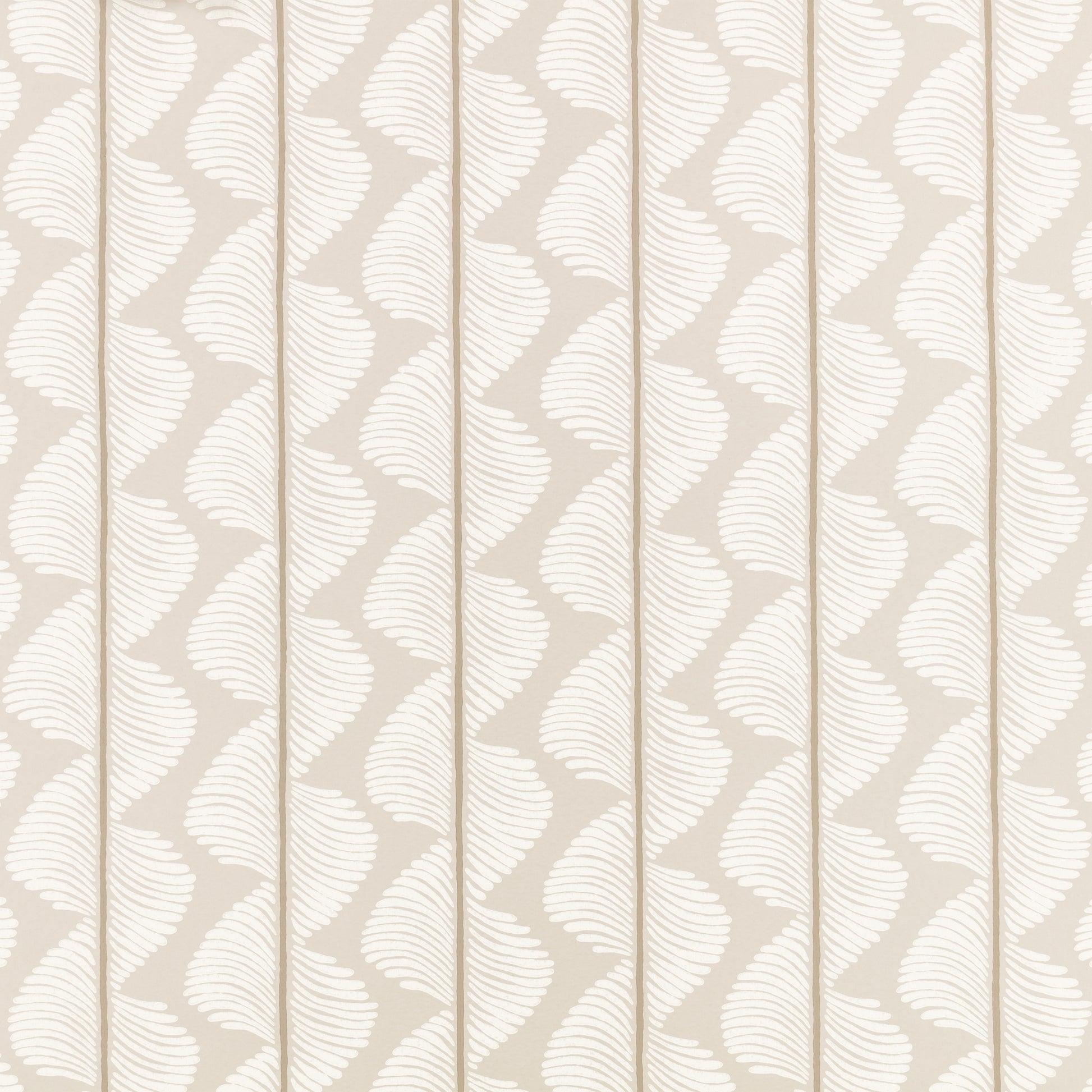 Textured patterned wallpaper with wavy lines on a light background