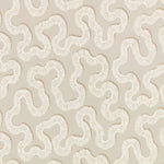 Pattern of white wavy lines on a beige background