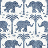 Elephant Fabric - Navy