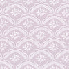 Vine Scallop Wallpaper Sample - Lilac