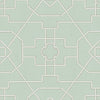Trellis Wallpaper Sample - Aqua