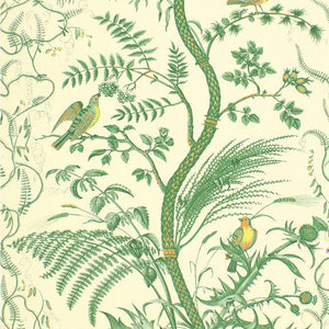 Bird and Thistle Wallpaper Sample