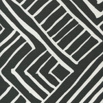 black and white geometric fabric