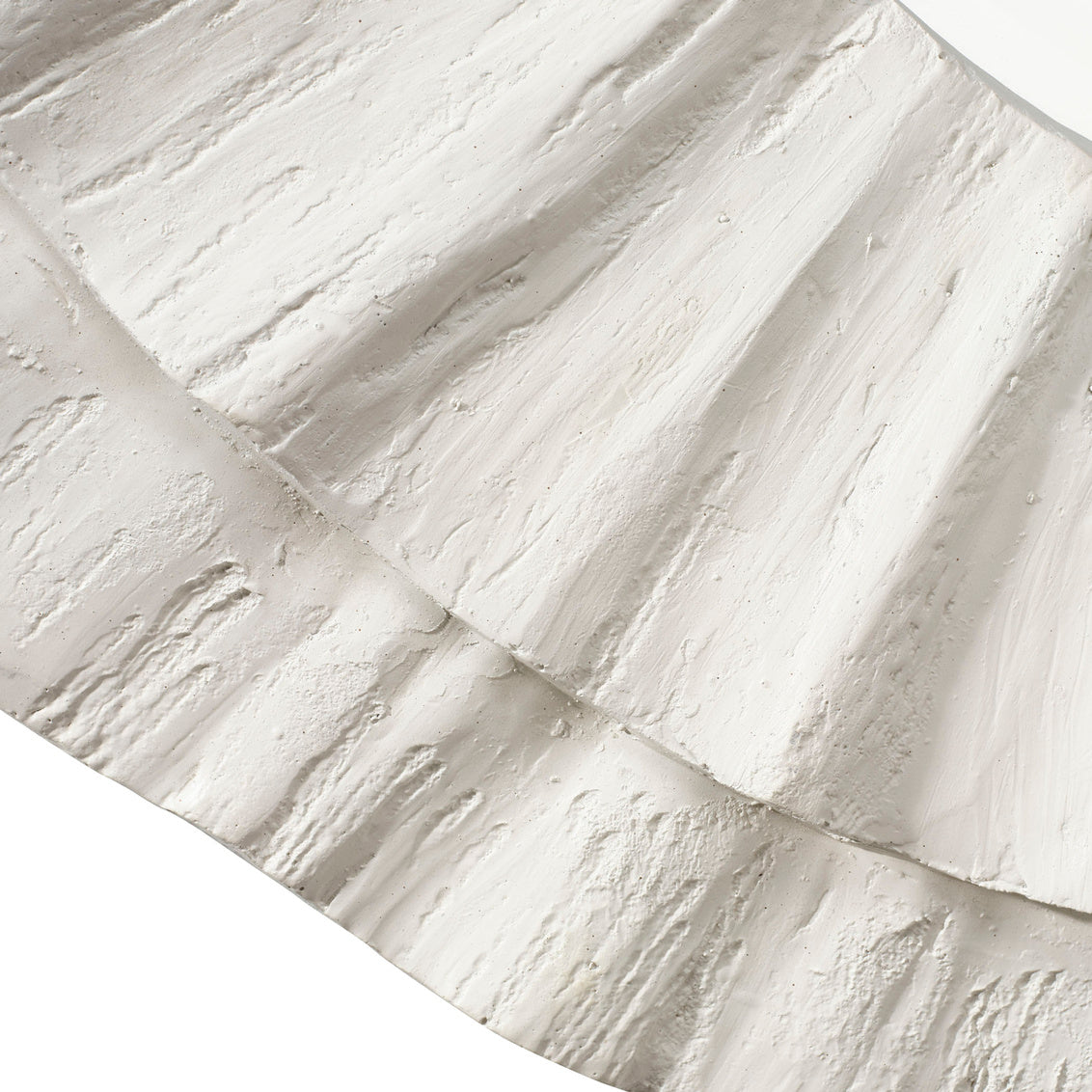 Close-up of white mirror with a textured pattern
