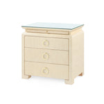 Raffia wrapped side table