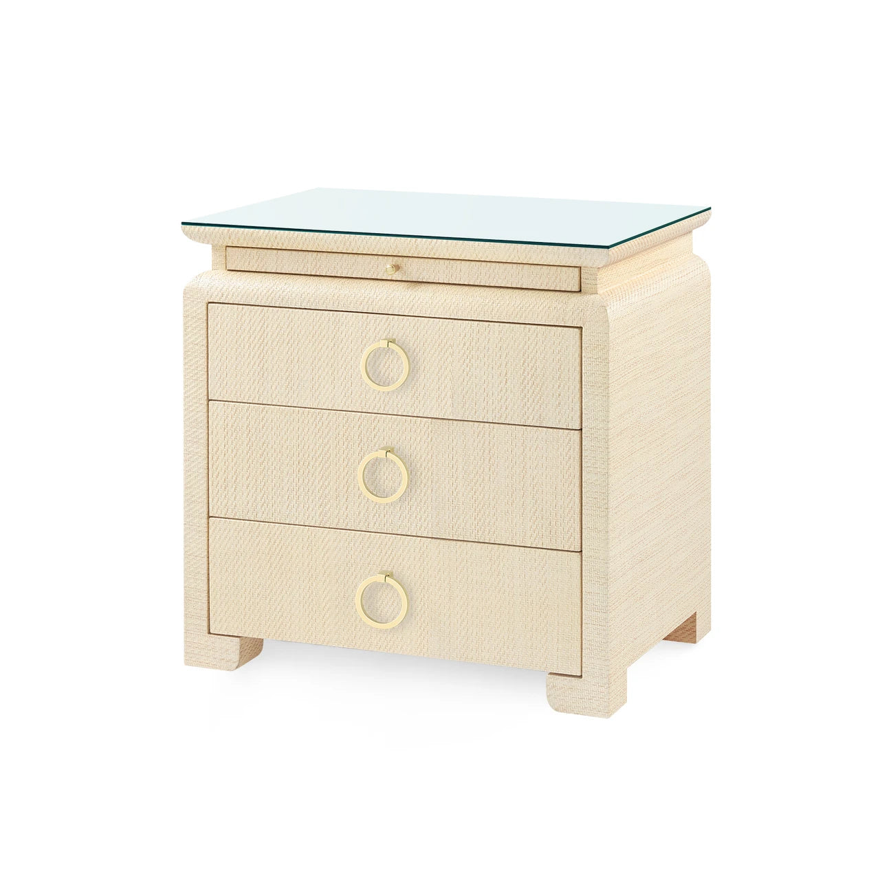 Raffia wrapped side table