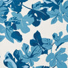 Fig Leaf Wallpaper Sample - Blue on White