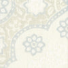 Seville Medallion Fabric - Snow